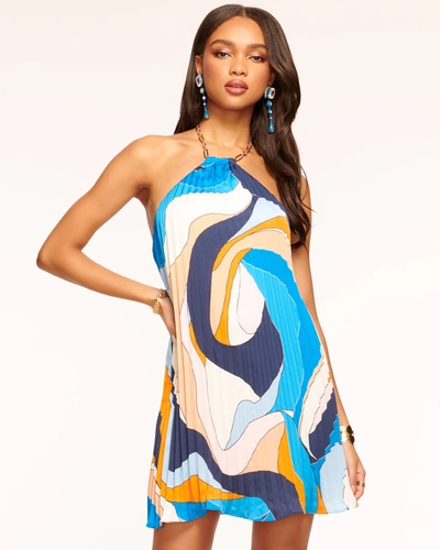 Ramy Brook Chloe Chain Trim Mini Dress In Retro River | ModeSens