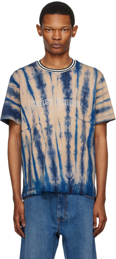 Wales Bonner Tie-dye Logo-print T-shirt In Multicolour