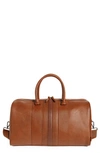 Ted Baker Everyday Stripe Faux Leather Holdall Bag In Tan