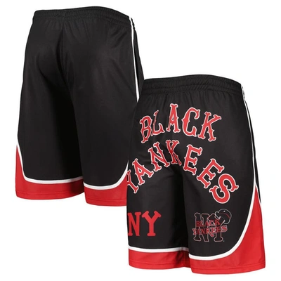 Stitches Black Black Yankees Shorts
