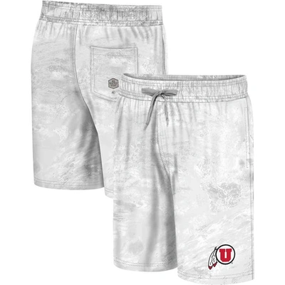 Colosseum White Utah Utes Realtree Aspect Ohana Swim Shorts