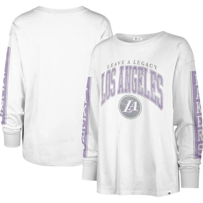 47 ' White Los Angeles Lakers City Edition Soa Long Sleeve T-shirt