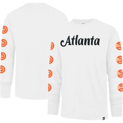 47 ' White Atlanta Hawks City Edition Downtown Franklin Long Sleeve T-shirt