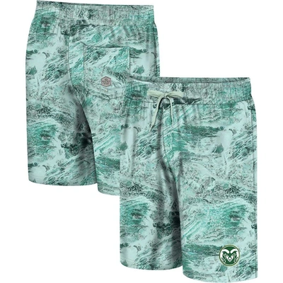 Colosseum Green Colorado State Rams Realtree Aspect Ohana Swim Shorts