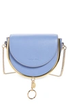 See By Chloé Mara Leather Saddle Bag In Persian Blue 4c9