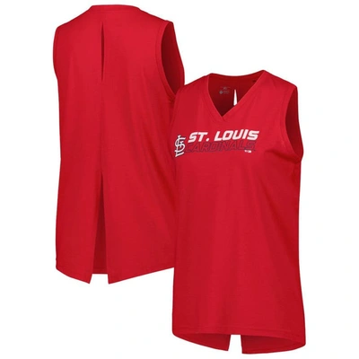 Levelwear Red St. Louis Cardinals Paisley Chase V-neck Tank Top