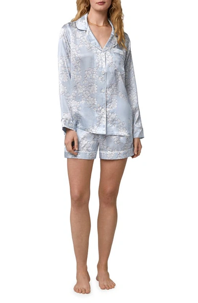 Bedhead Pajamas Floral Print Silk Short Pajamas In Renees Blossom