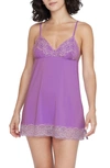 Skarlett Blue 2pc Obsessed Babydoll & Thong Set In Lily/white