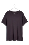 Madewell Softfade Oversize Cotton T-shirt In Coal