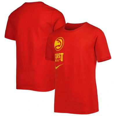 Nike Kids' Youth   Red Atlanta Hawks Vs Block Essential T-shirt