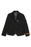 Tallia Kids' Solid Sport Coat In Black