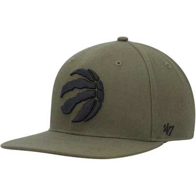 47 ' Olive Toronto Raptors Ballpark Camo Captain Snapback Hat