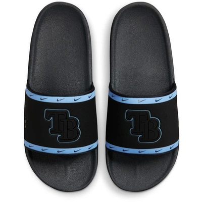 Nike Tampa Bay Rays Team Off-court Slide Sandals In Black