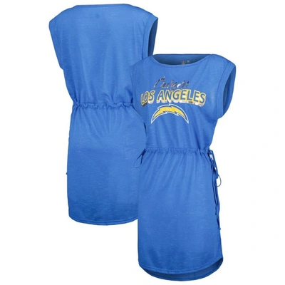 G-iii 4her By Carl Banks Powder Blue Los Angeles Chargers G.o.a.t. Swimsuit Cover-up