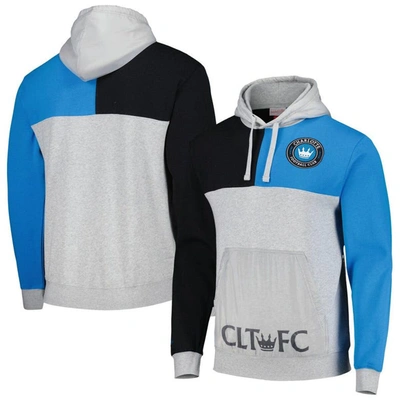 Mitchell & Ness Men's  Gray Charlotte Fc Tie Breaker Pullover Hoodie