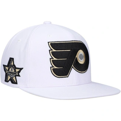Mitchell & Ness Men's  White Philadelphia Flyers Soul Snapback Hat