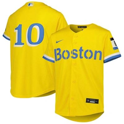 Nike Kids' Youth   Gold Boston Red Sox City Connect Replica Player Jersey