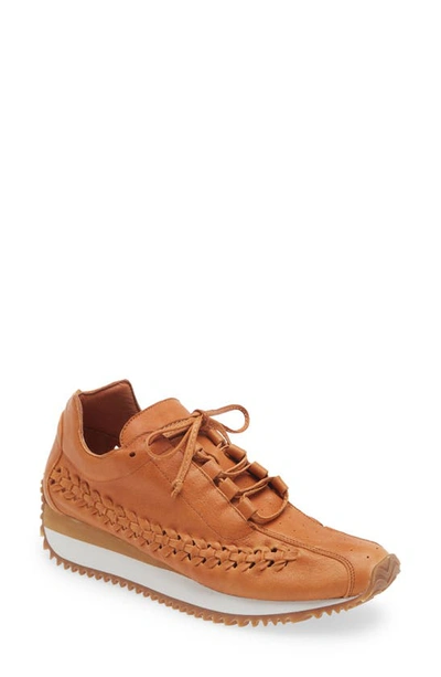 Chocolat Blu Seville Trainer In Camel Leather