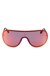 Moncler Avionn Shield Sunglasses In Bordeaux Mirror