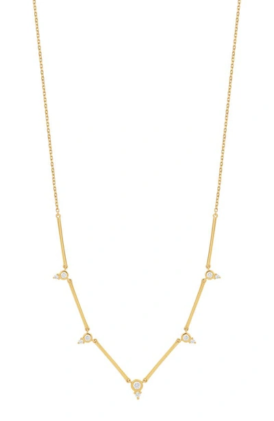 Bony Levy Aviva Diamond Station Necklace In 18k Yellow Gold