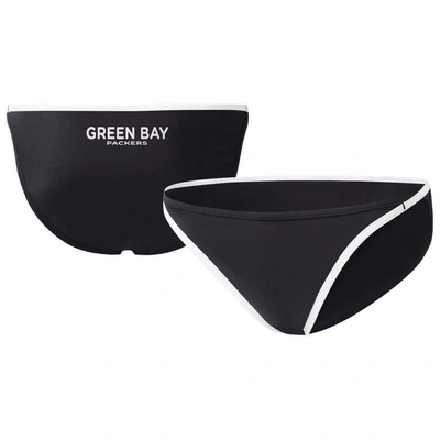 G-iii 4her By Carl Banks Black Green Bay Packers Play Action Bikini Bottom