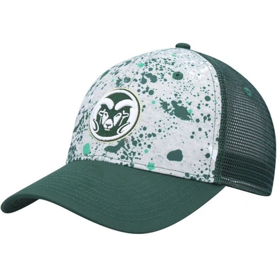 Colosseum Men's  Gray, Green Colorado State Rams Love Fern Trucker Snapback Hat In Gray,green