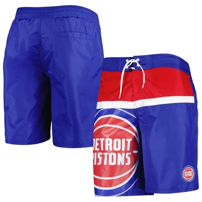 G-iii Sports By Carl Banks Blue Detroit Pistons Sea Wind Swim Trunks