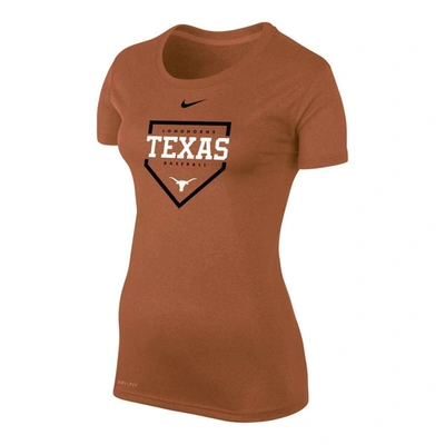 Nike Texas Orange Texas Longhorns Baseball Home Plate Performance T-shirt