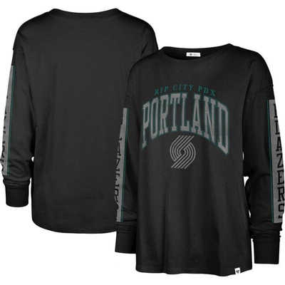47 ' Black Portland Trail Blazers City Edition Soa Long Sleeve T-shirt