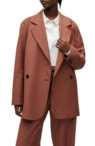 Allsaints Corin Miro Blazer In Sandstone Pink