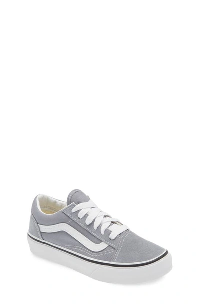 Vans Kids' Old Skool Sneaker In Gray/white