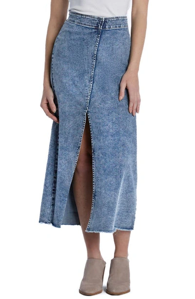 Wash Lab Denim Side Hustle Denim Midi Skirt