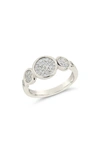 Sterling Forever Amy Pavé Ring In Silver