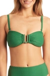 Sea Level U-bar Bikini Top In Green