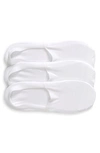 Nordstrom 3-pack Cotton Blend No-show Socks In White