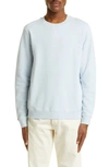 Sunspel French Terry Crewneck Sweatshirt In Blue