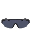 Nike Marquee Edge 64mm Shield Sunglasses In Dark Grey/ Dark Grey