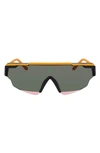 Nike Marquee Edge 64mm Shield Sunglasses In Monarch/ Green