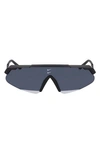 Nike Marquee 66mm Oversize Shield Sunglasses In Dark Grey