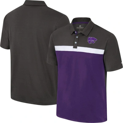 Colosseum Charcoal Kansas State Wildcats Two Yutes Polo