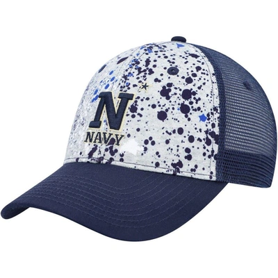 Colosseum Gray/navy Navy Midshipmen Love Fern Trucker Snapback Hat