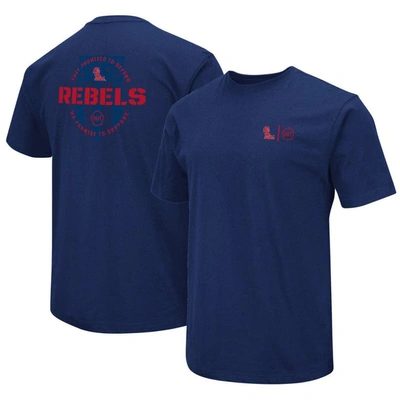 Colosseum Navy Ole Miss Rebels Oht Military Appreciation T-shirt