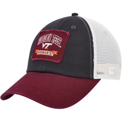 Colosseum Charcoal Virginia Tech Hokies Objection Snapback Hat