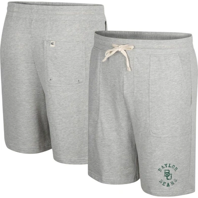 Colosseum Heather Gray Baylor Bears Love To Hear This Terry Shorts