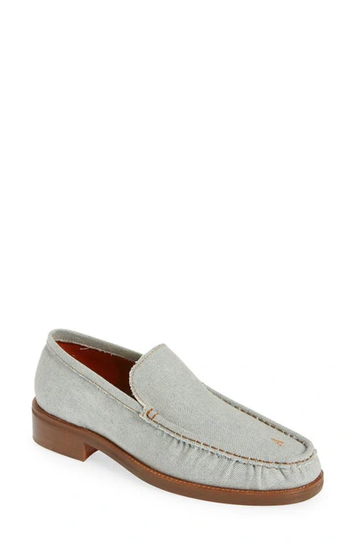 Acne Studios Denim Moc Toe Loafer In Blue