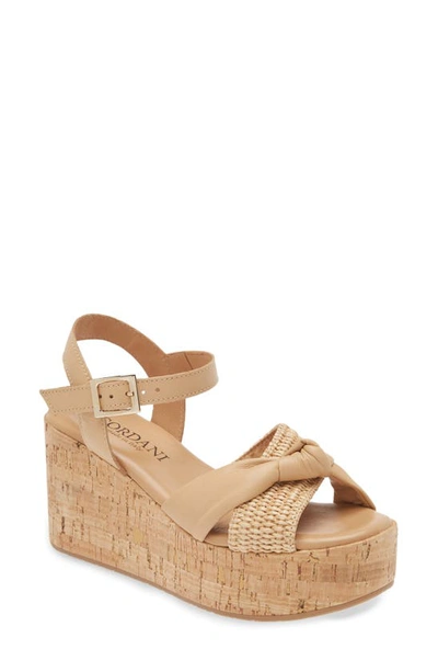 Cordani Jaylin Platform Wedge Sandal In Natural