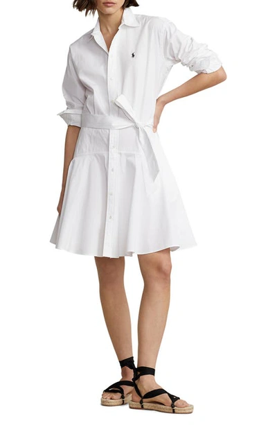 Polo Ralph Lauren Mini Dress In White | ModeSens