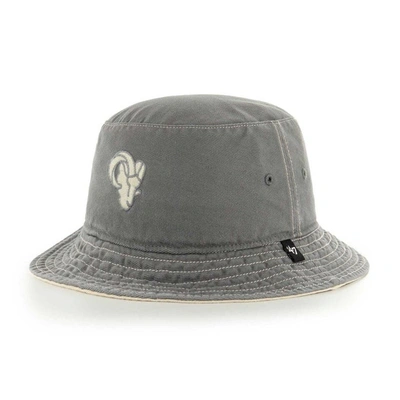 47 ' Gray Los Angeles Rams Trailhead Bucket Hat