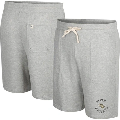 Colosseum Heather Gray Ucf Knights Love To Hear This Terry Shorts