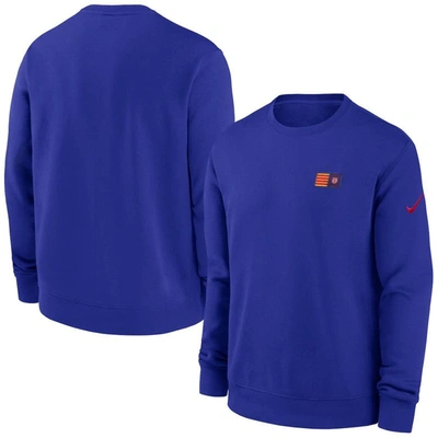 Nike Blue Barcelona Club Fleece Pullover Sweatshirt